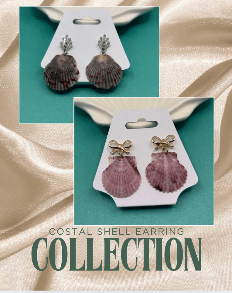 Sea Shell Earrings - Mae and Fay's Mermaid Finds