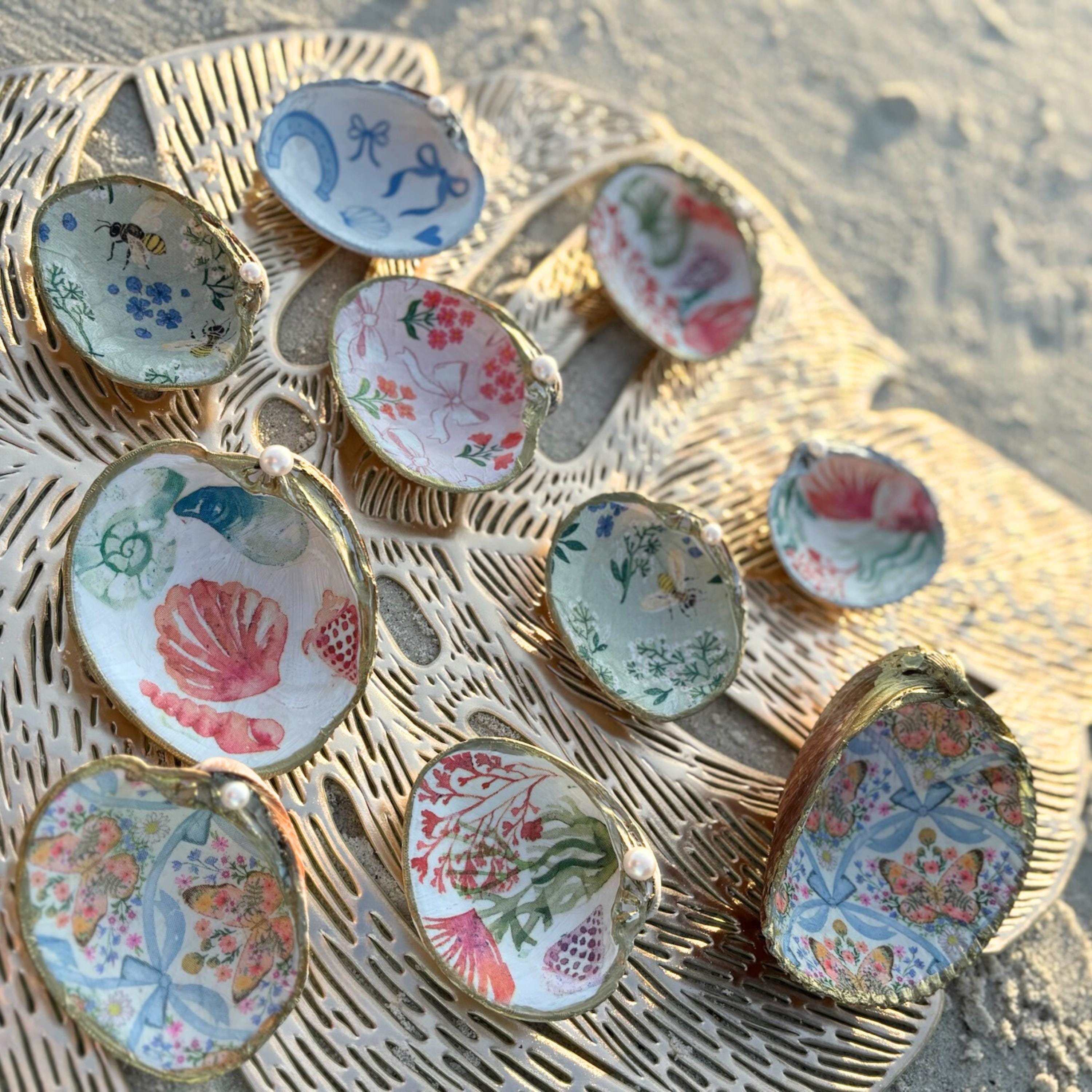 Shell Ring Dish – Coastal Jewelry Holder - Mae and Fay's Mermaid Finds